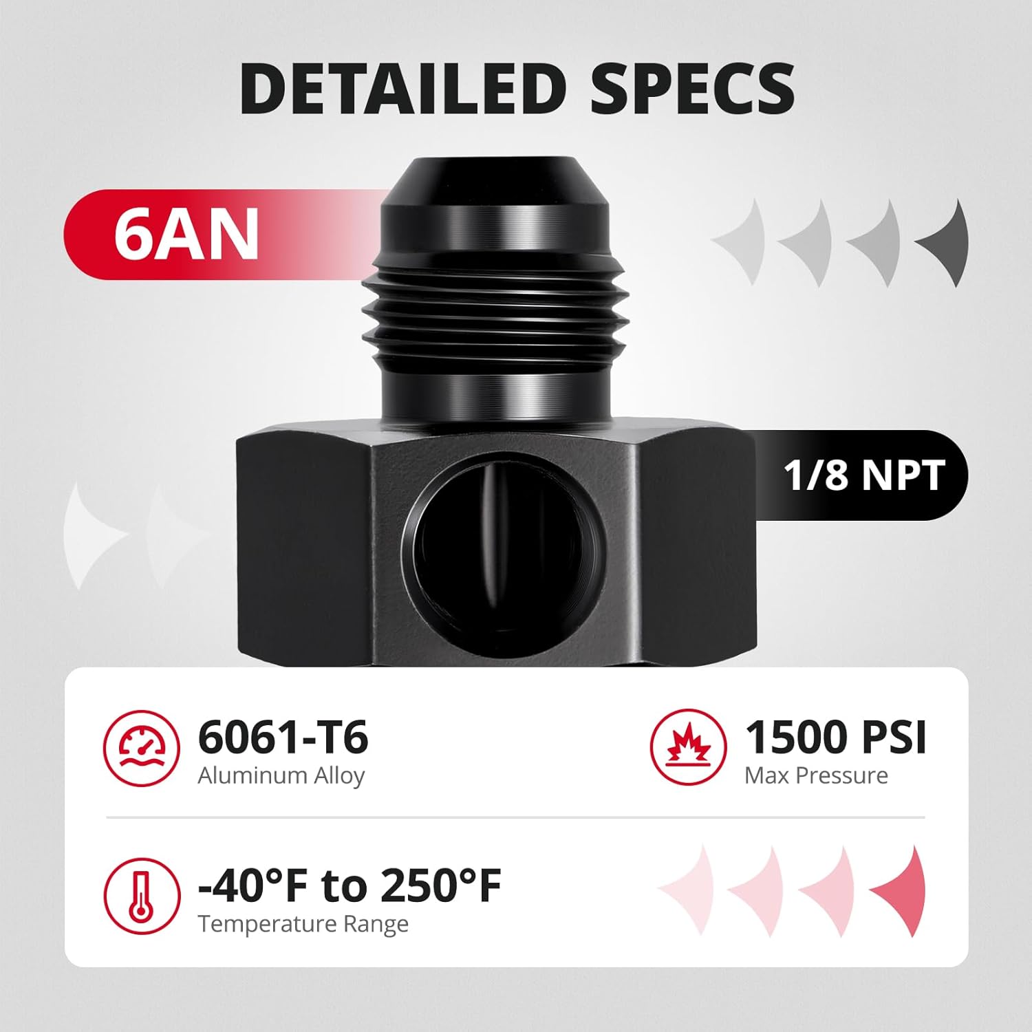 6AN fuel pressure take-off adapter — view 7