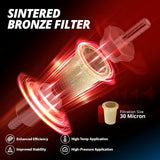 3/8 inch billet inline fuel filter — view 5