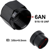 6AN aluminium hardline tube nut 2-pack — view 3