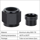 6AN aluminium hardline tube nut 2-pack — view 4