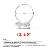 2.5 inch exhaust clamp 2-pack — view 3