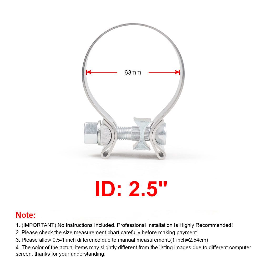 2.5 inch exhaust clamp 2-pack — view 3