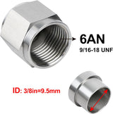 6AN hardline tube nut and sleeve 2-pack — view 3
