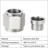6AN hardline tube nut and sleeve 2-pack — view 4