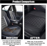 Leather car front seat cover — view 5
