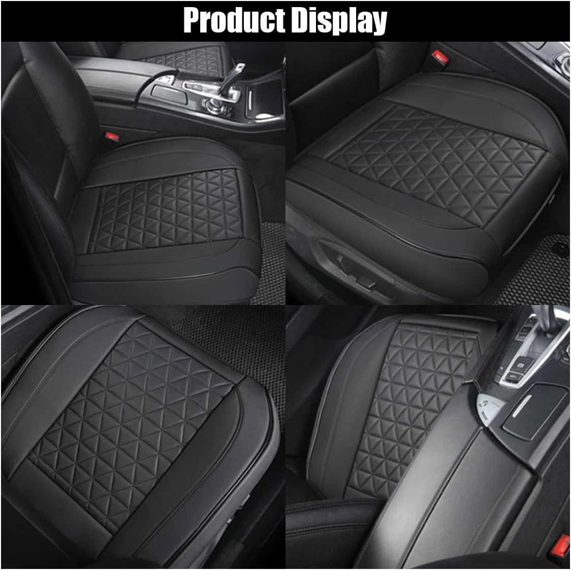 Leather car front seat cover — view 7