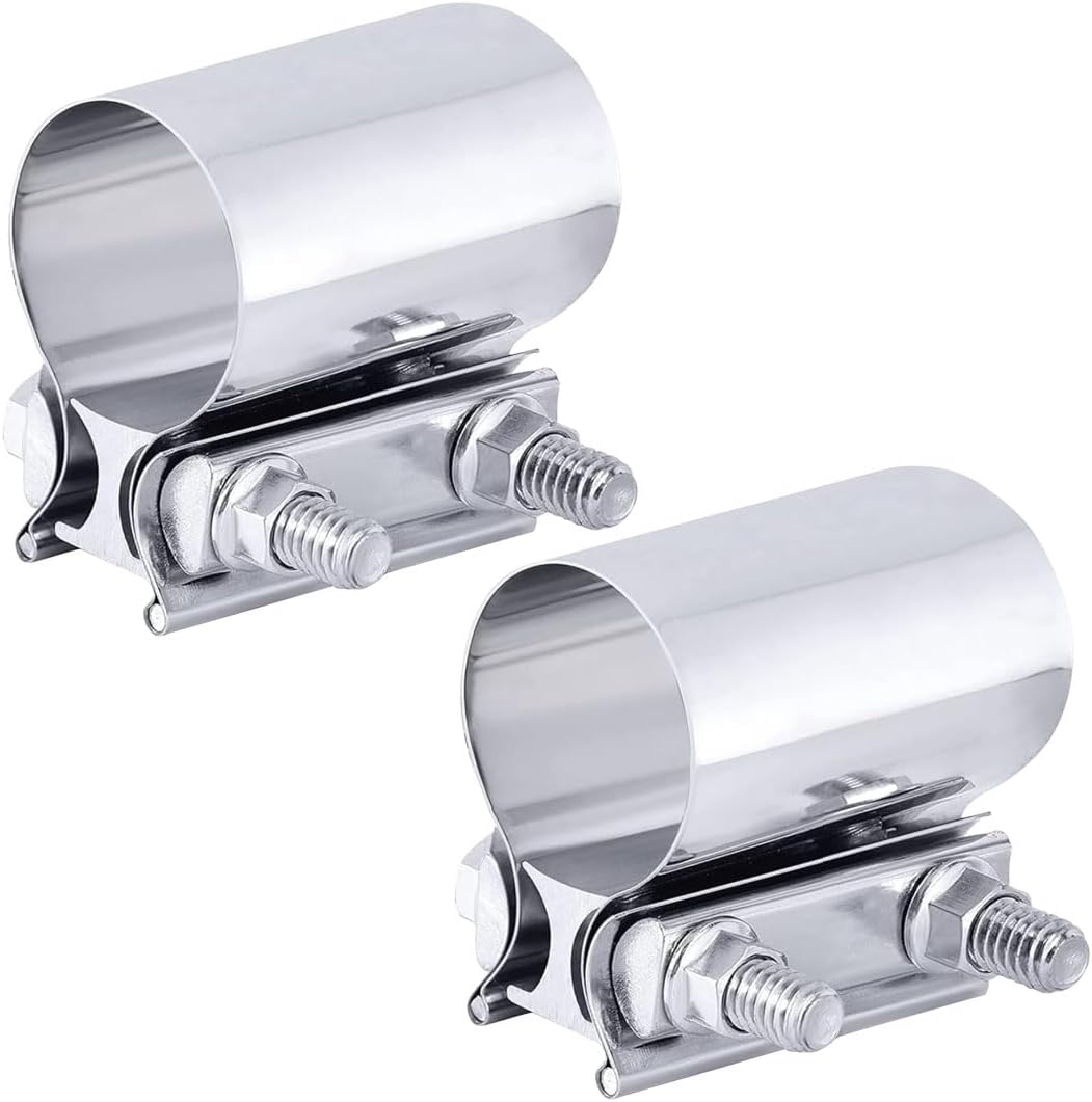 2 pcs 2.25 inch exhaust clamp — view 2
