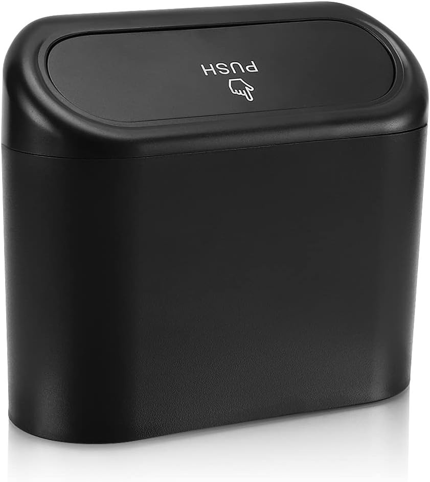 Car Trash Can with Lid + — view 2