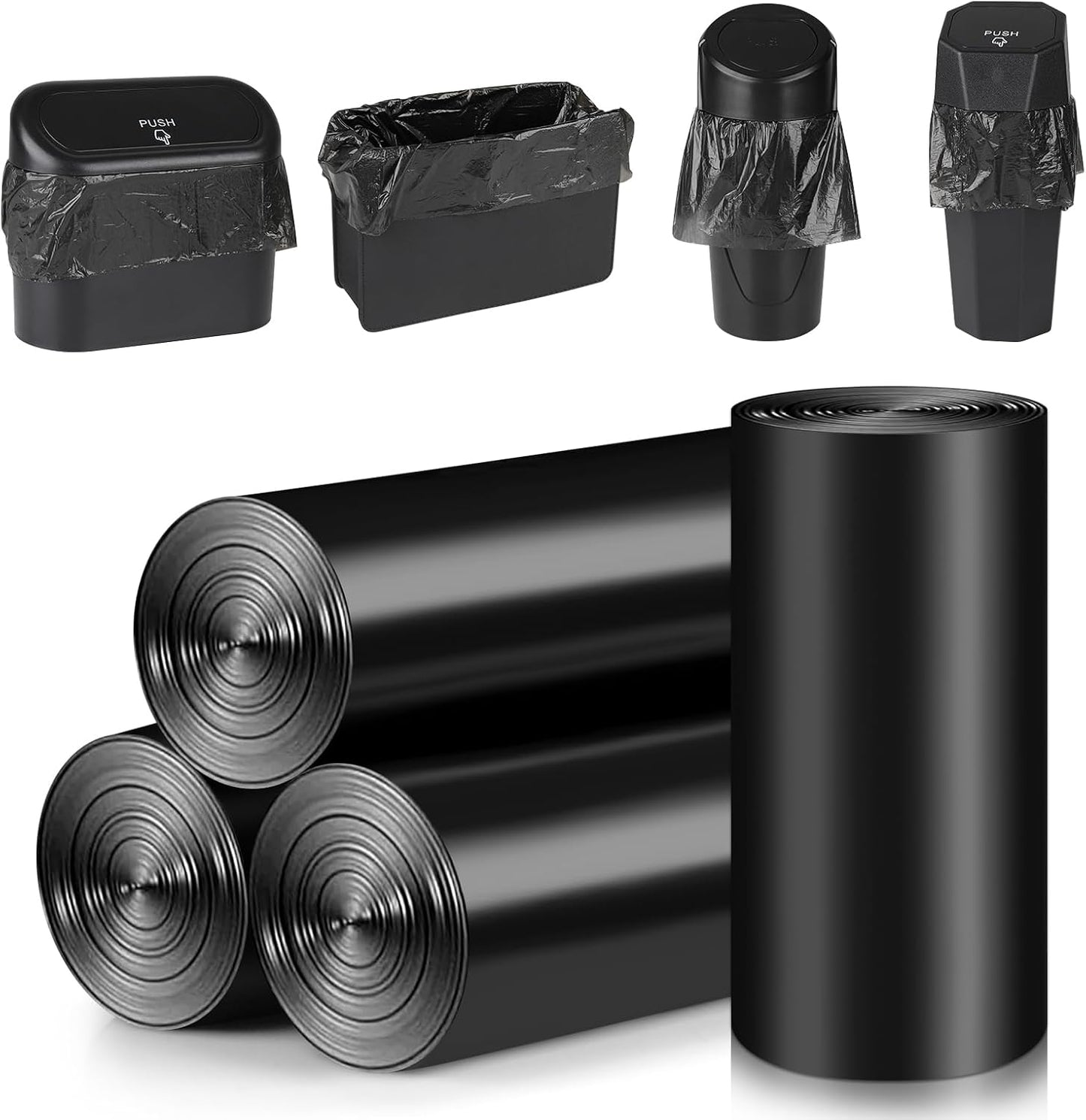 Car Trash Can with Lid + — view 3