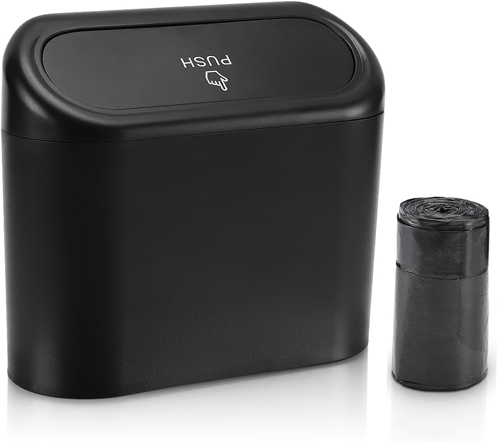 Car Trash Can with Lid + — view 4