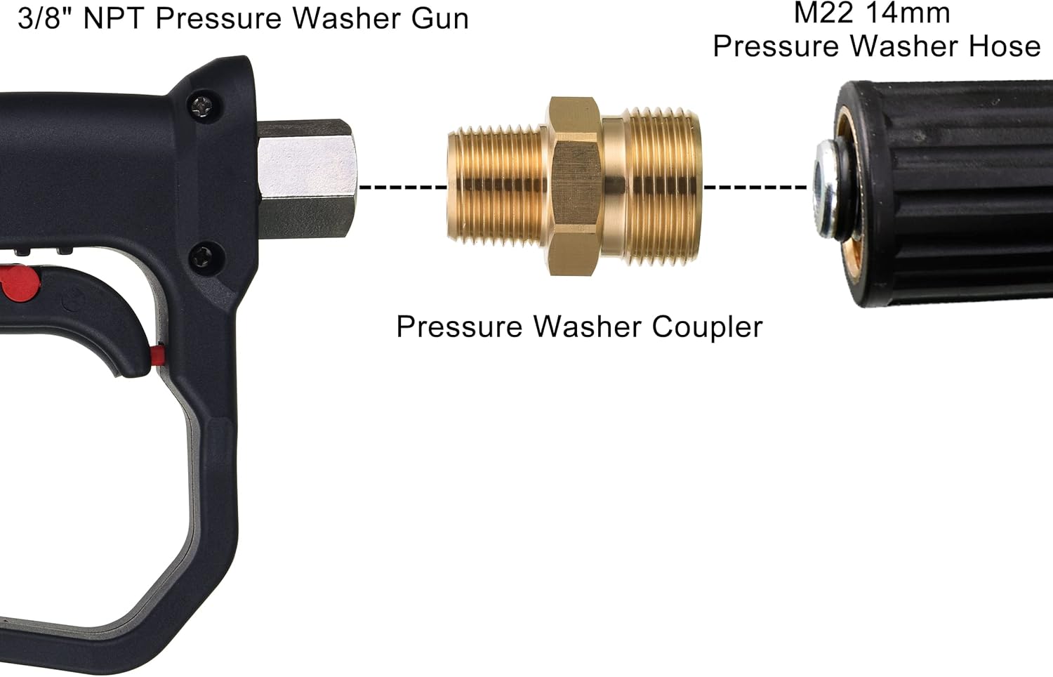 Pressure Washer Adapter and M22 Pressure — view 7