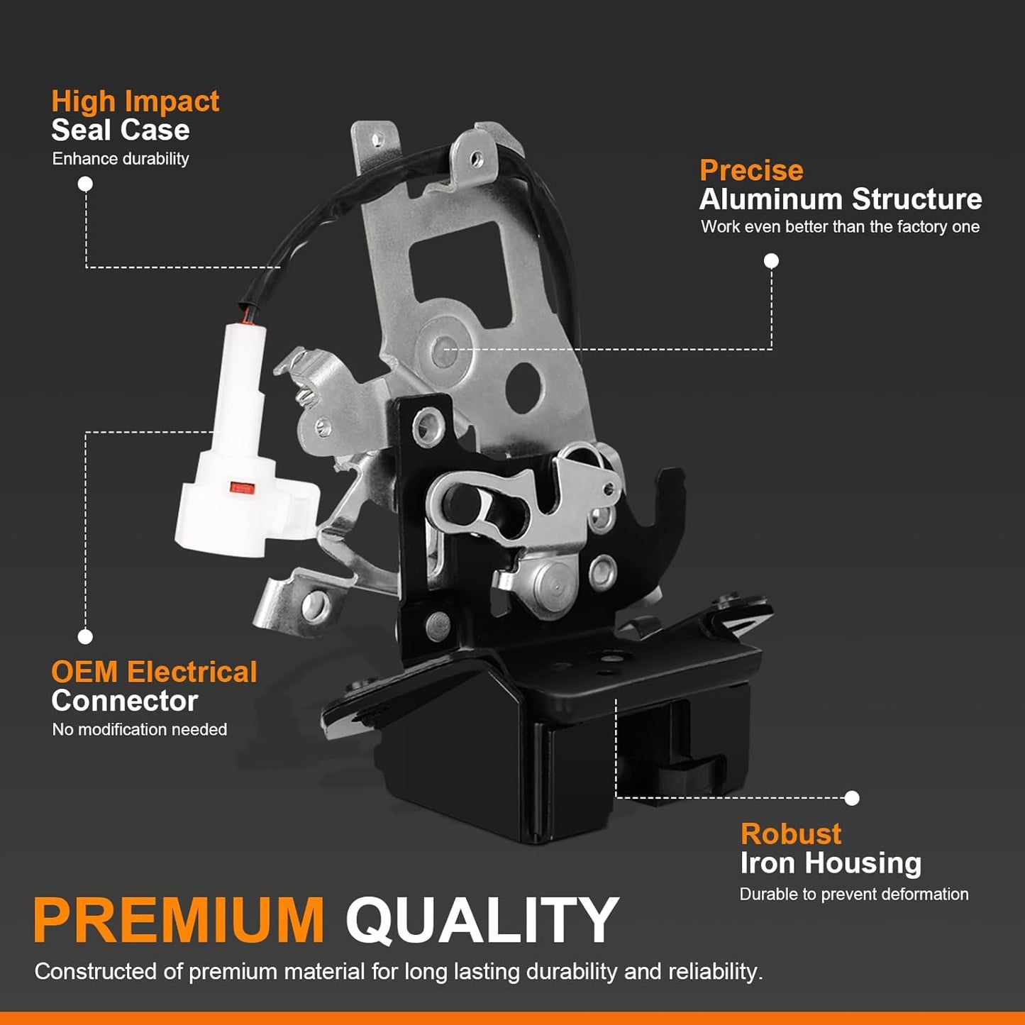 Liftgate Lock Actuator Trunk Latch — view 5