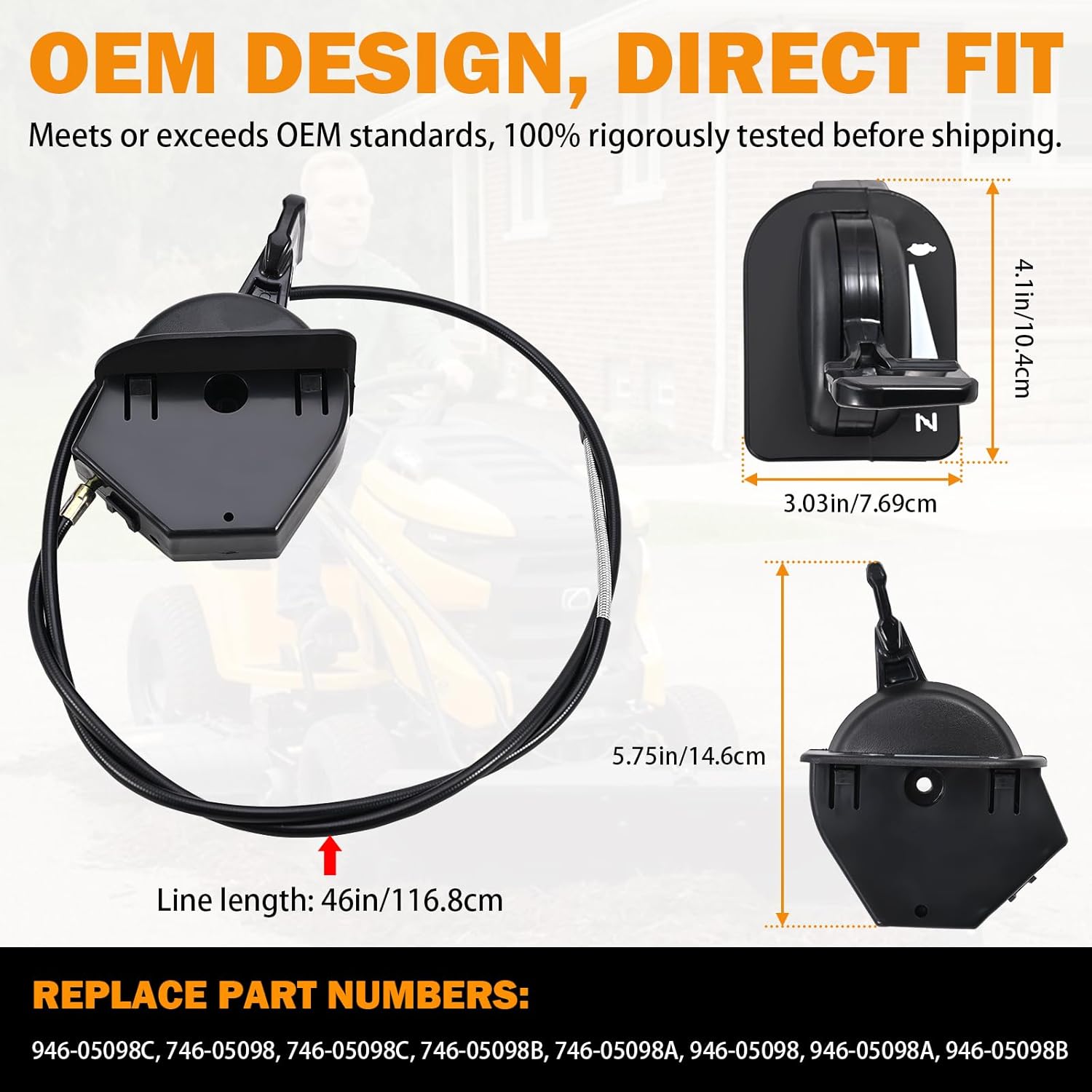 946-05098C Throttle Choke Cable Compatible — view 7