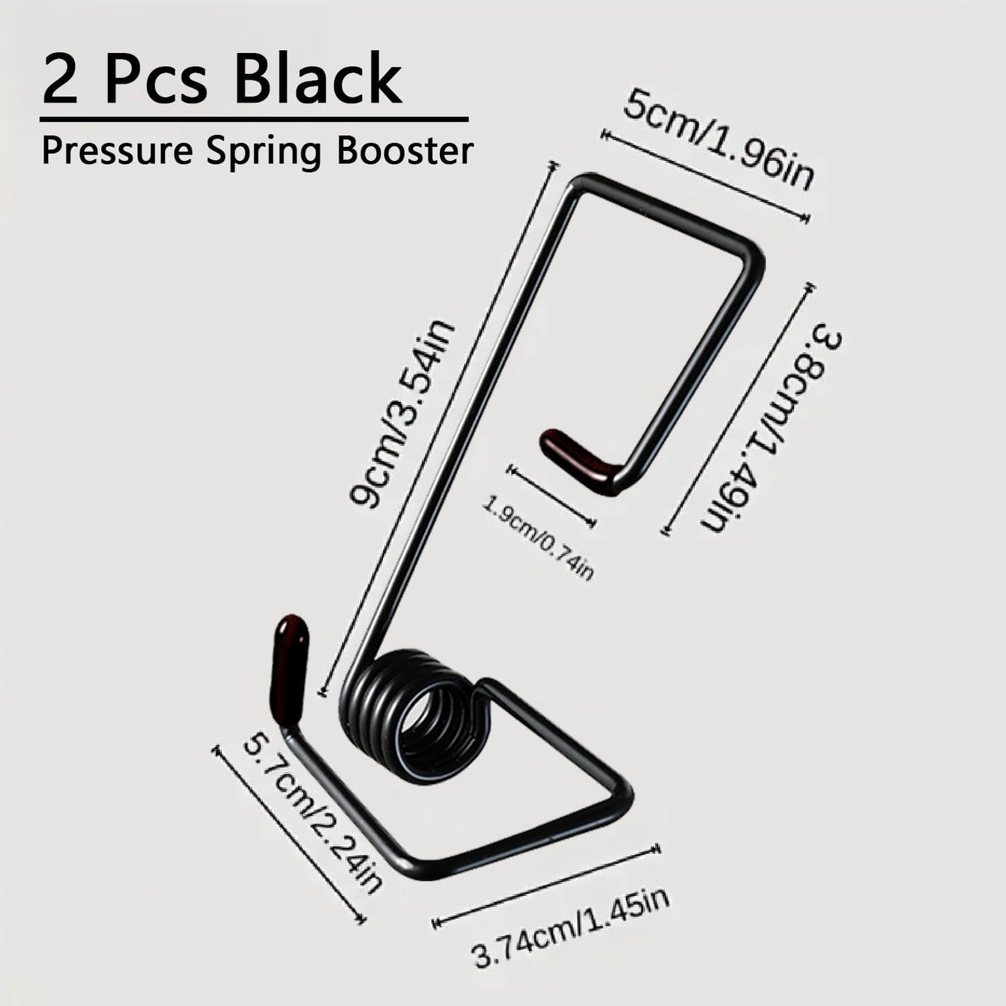 2 piece wiper arm pressure spring set — view 3