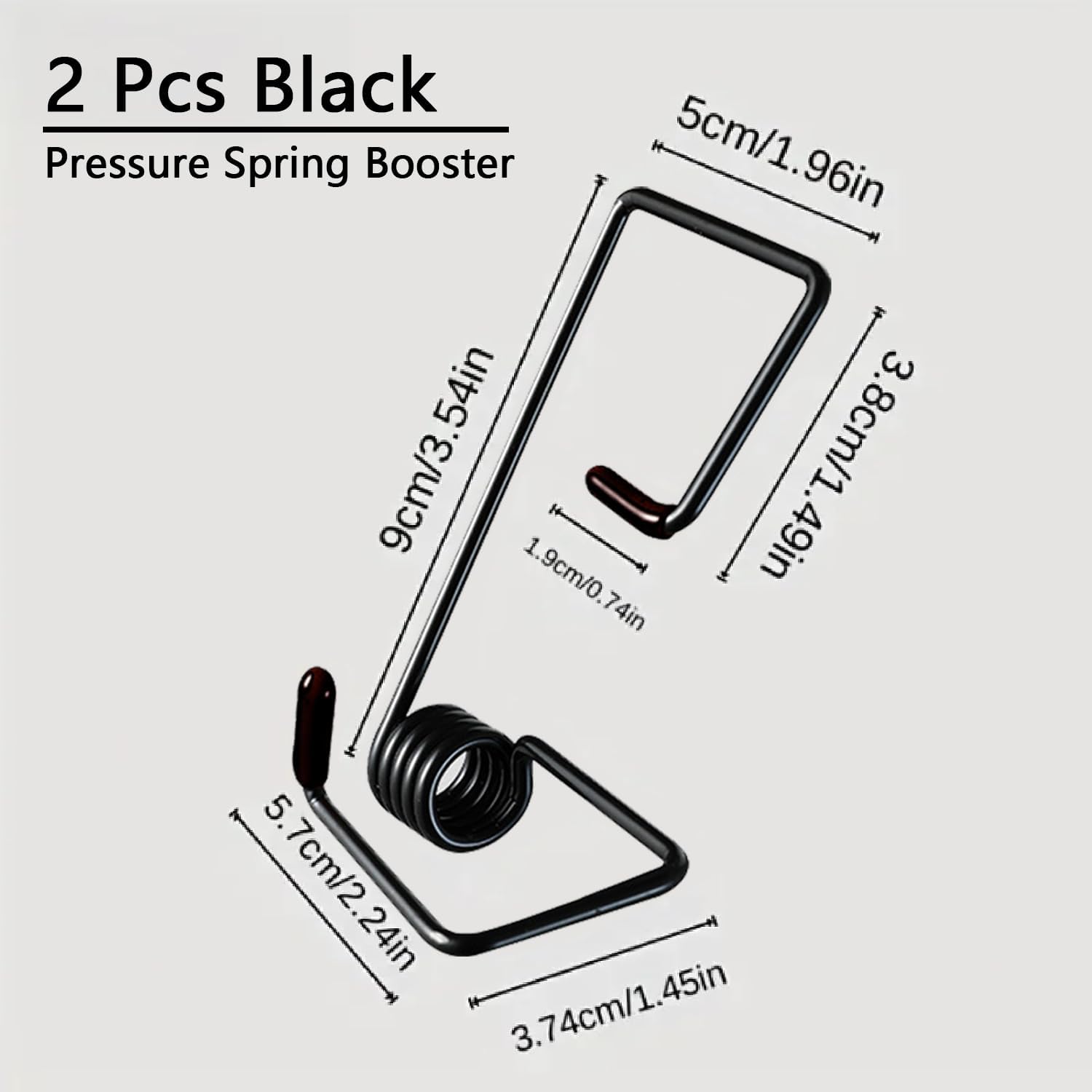 2 piece wiper arm pressure spring set — view 3