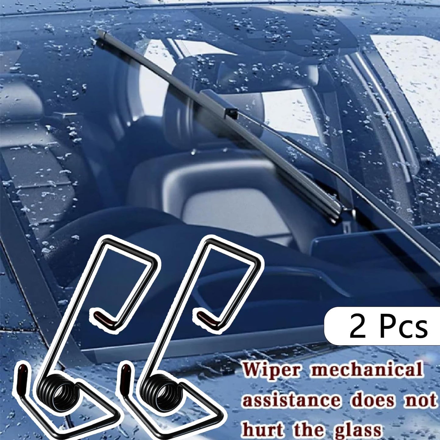 2 piece wiper arm pressure spring set — view 4