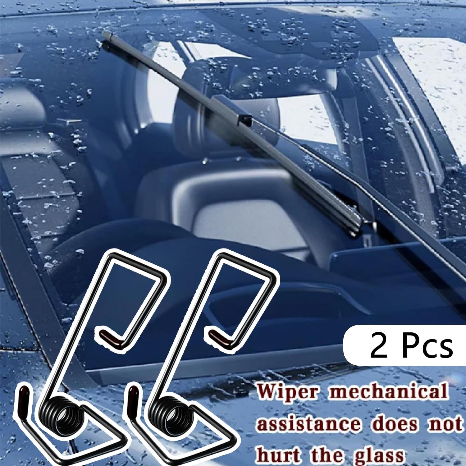 2 piece wiper arm pressure spring set — view 4