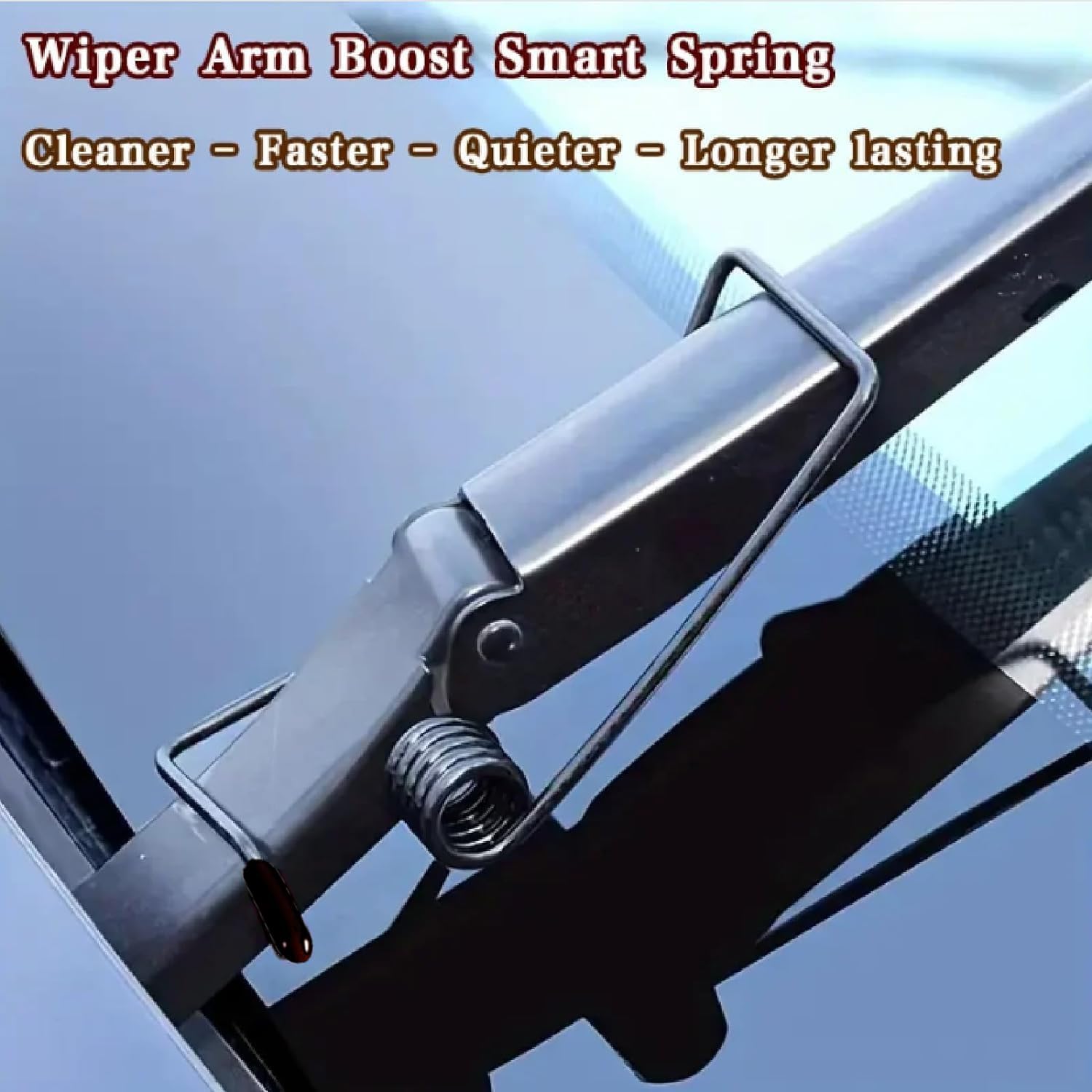 2 piece wiper arm pressure spring set — view 5