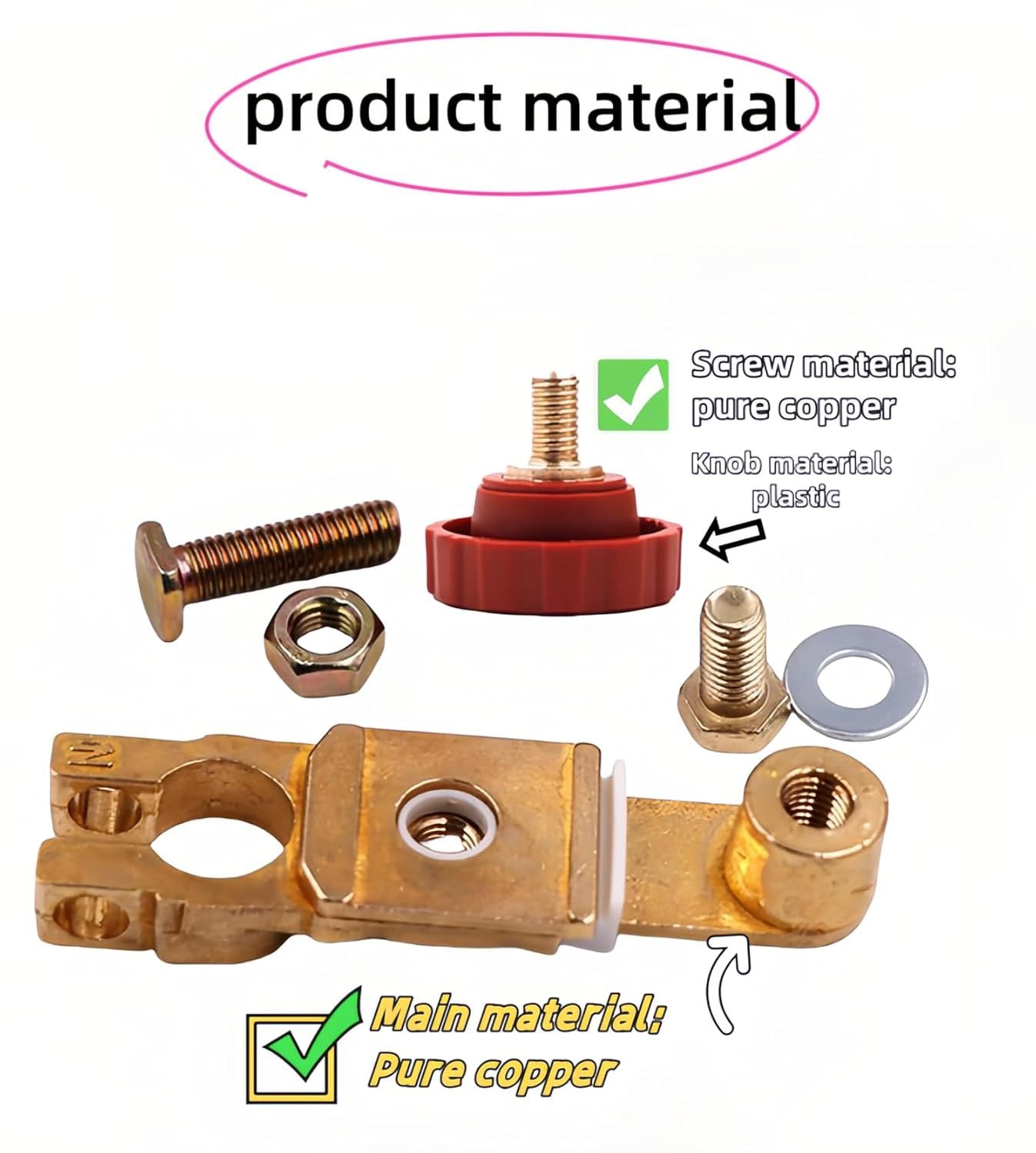 Top Post Battery Disconnect Switch 12V 125A — view 7