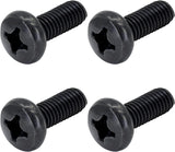 Black licence plate screws, pack of 4 — view 2
