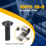 Black licence plate screws, pack of 4 — view 4