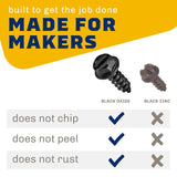 Black license plate screws stainless — view 9