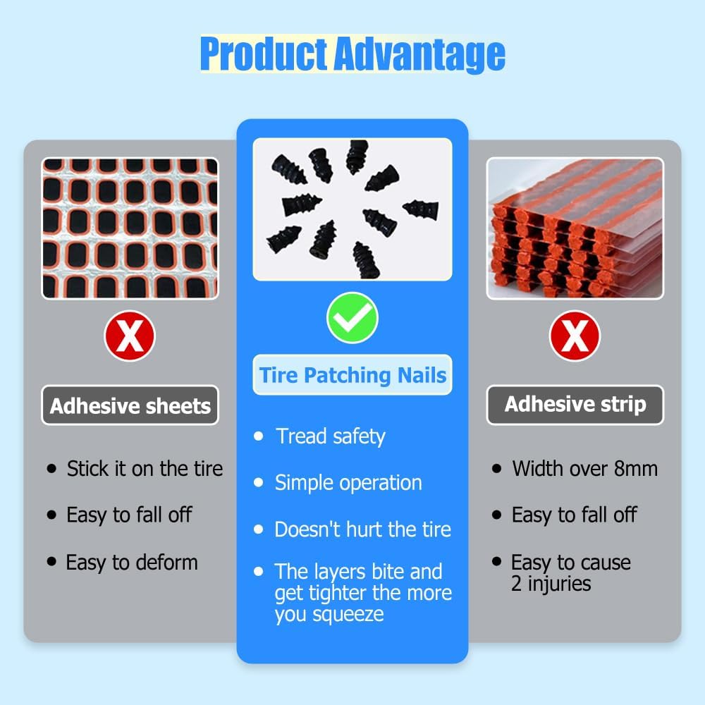 Tyre repair nails kit 10 set — view 4