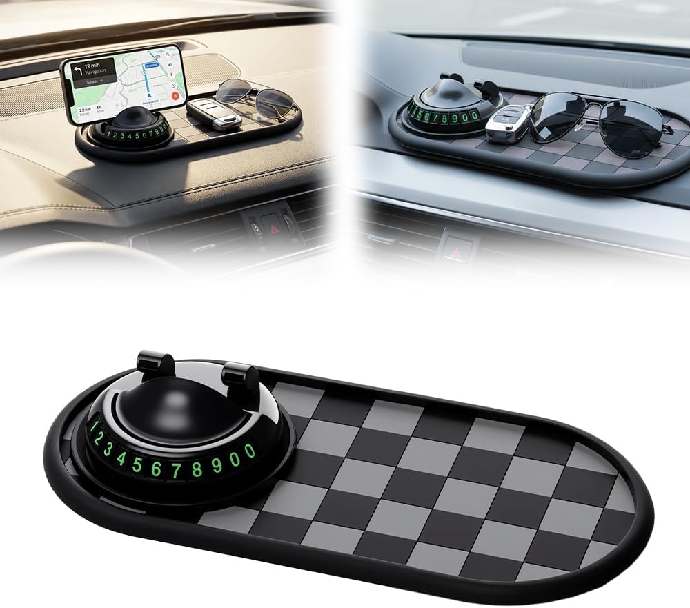 Car dashboard anti-slip phone mat — view 9