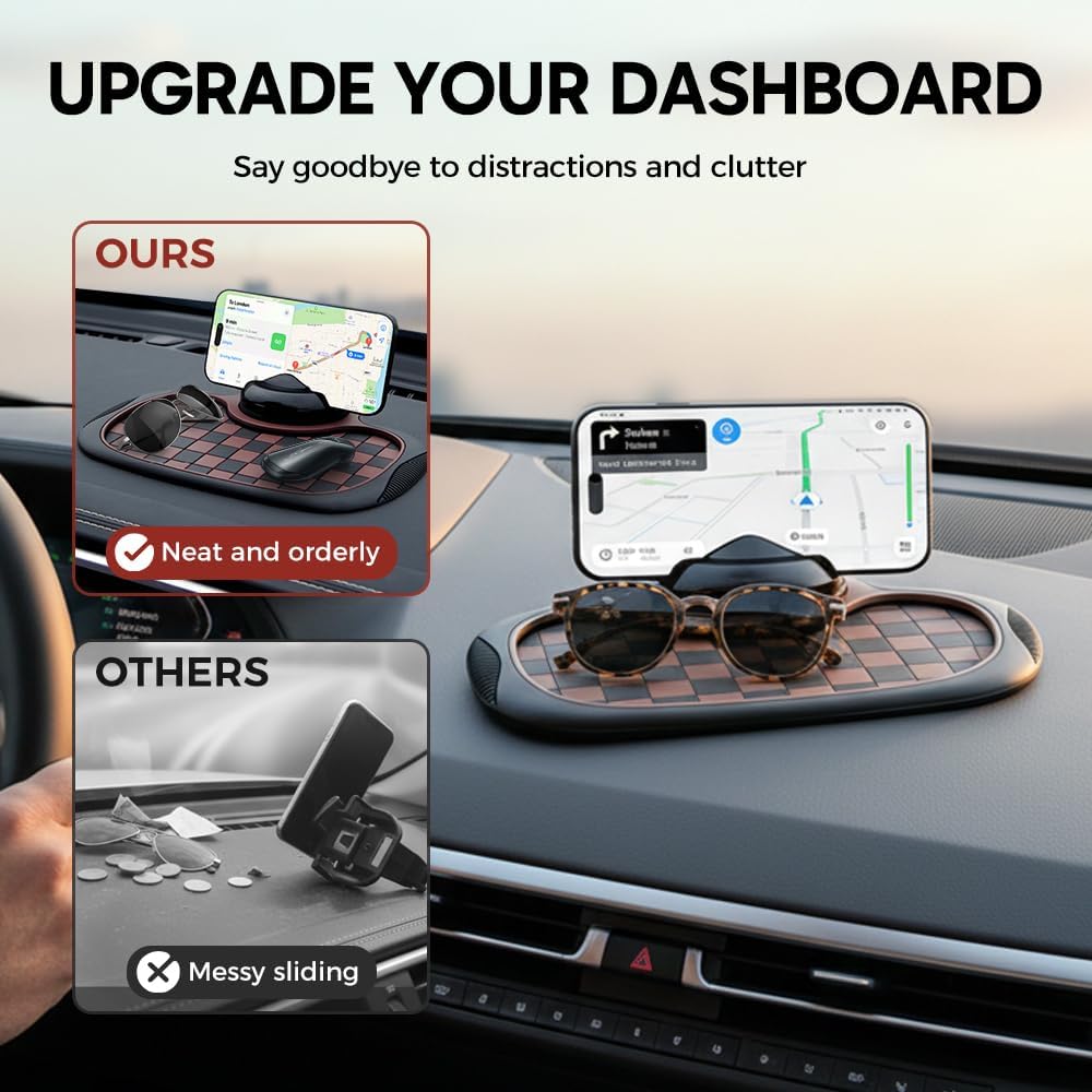 Car dashboard anti-slip phone mat — view 5