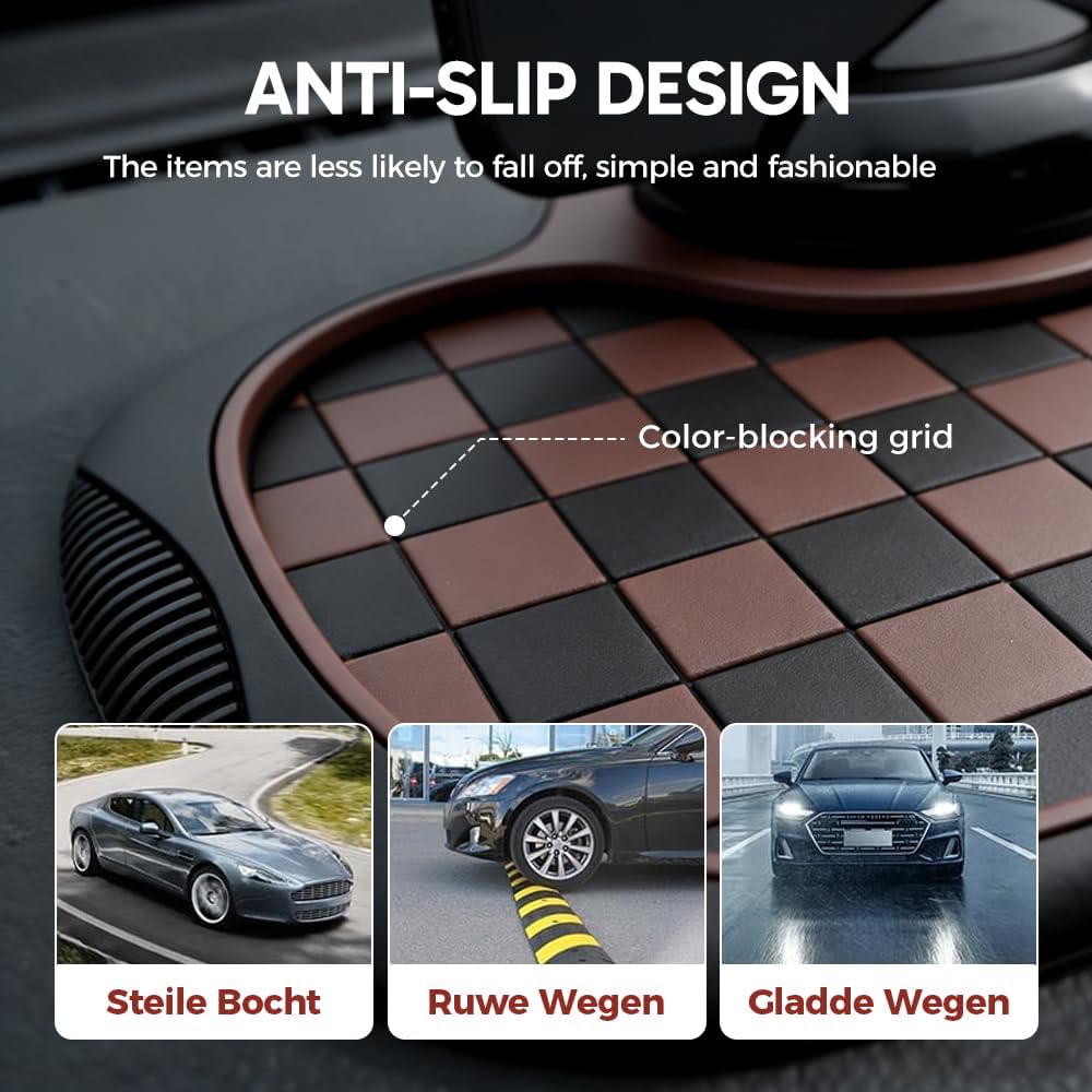 Car dashboard anti-slip phone mat — view 6