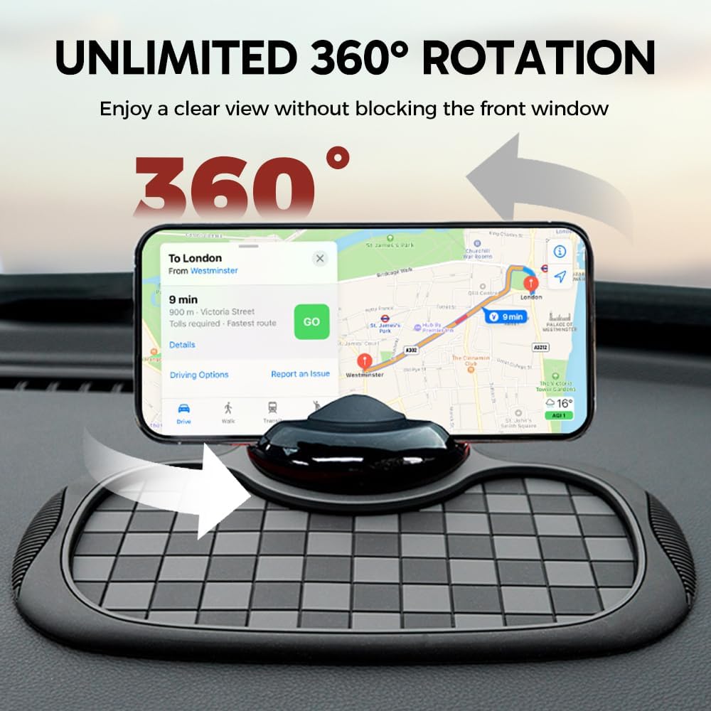 Car dashboard anti-slip phone mat — view 7