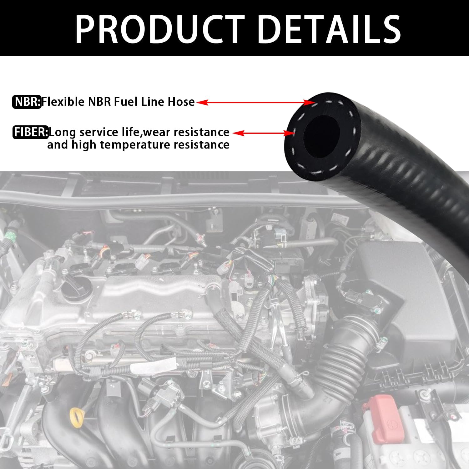 3/4 inch fuel line hose, 5ft — view 5