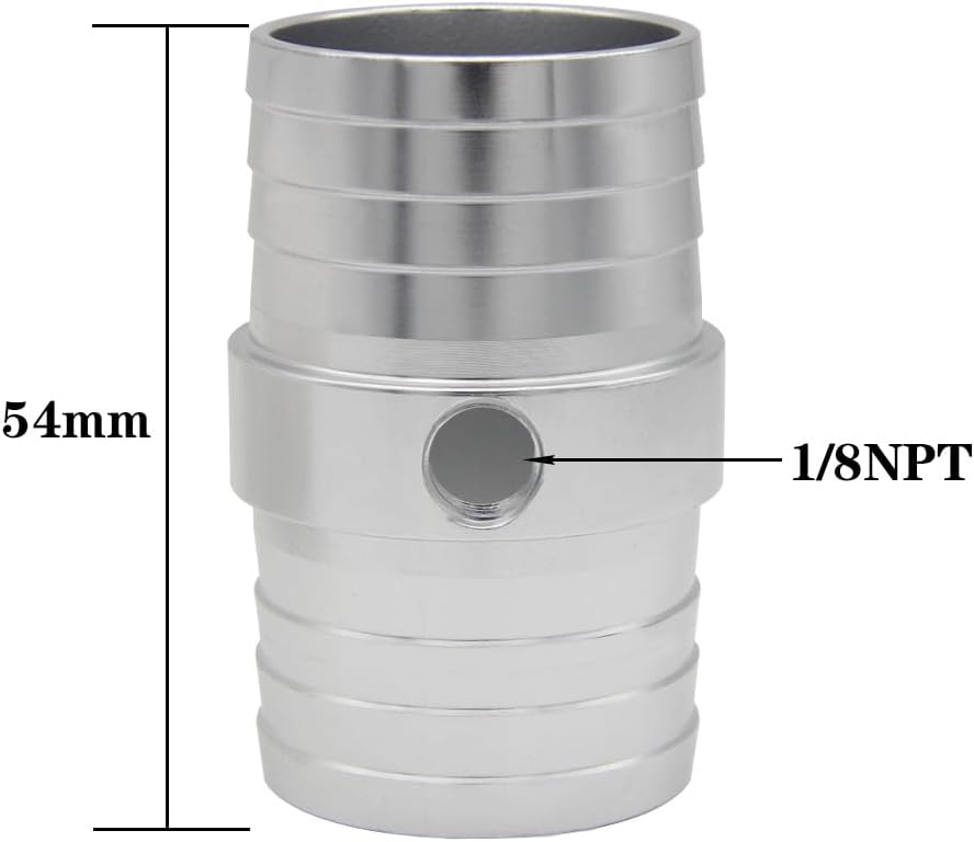 1-1/4 inch radiator hose barb adapter — view 3