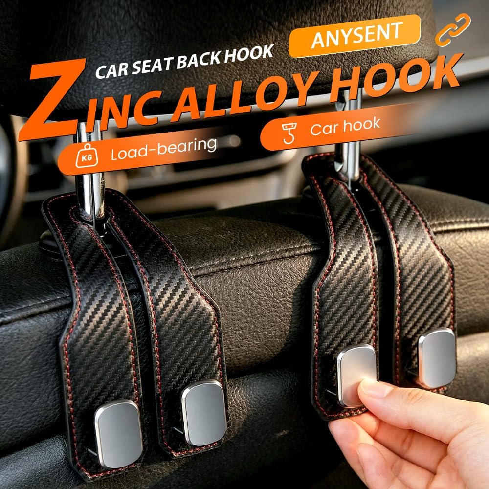 Car seat back double storage hook, 2 pcs — view 3