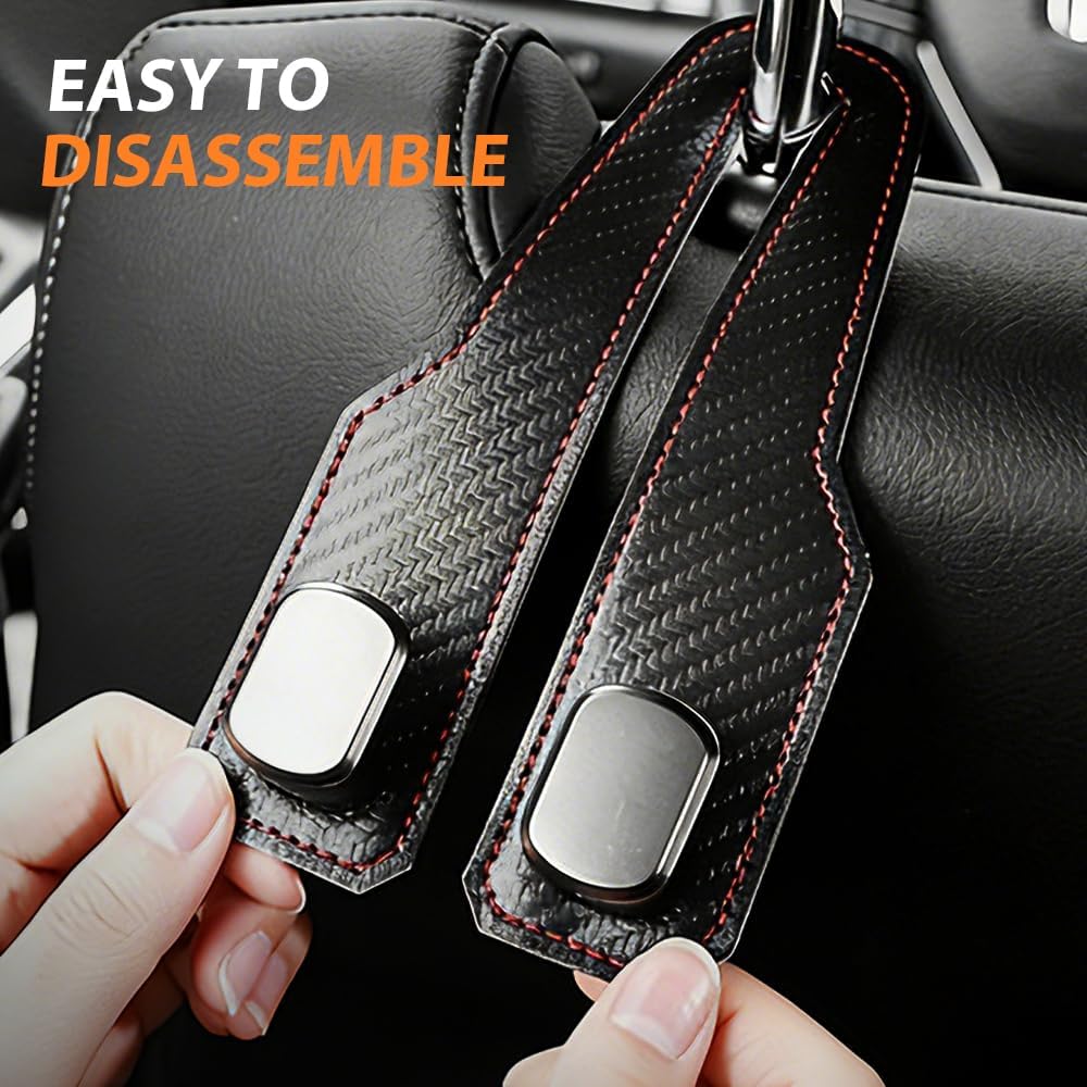 Car seat back double storage hook, 2 pcs — view 7