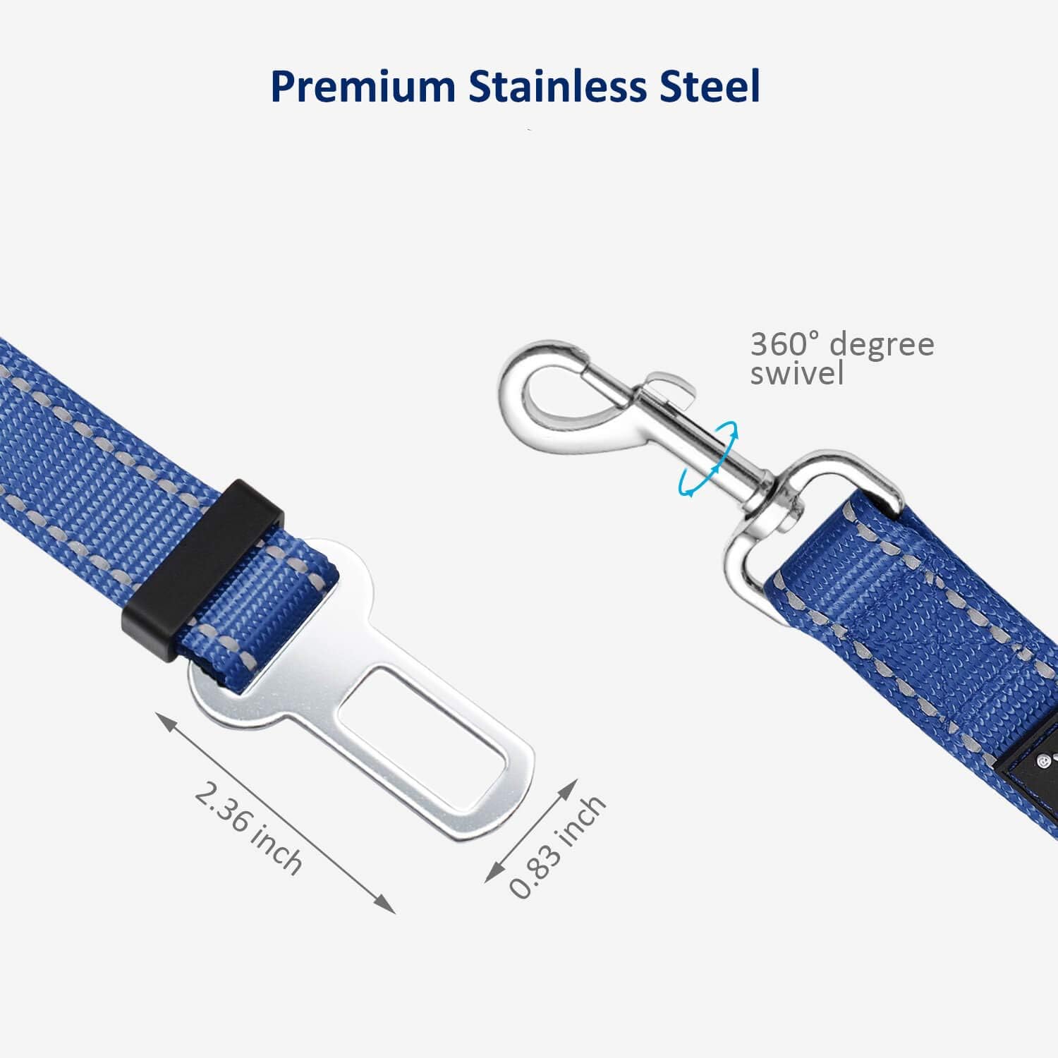 Dog and cat car seat belts 2 pack — view 3
