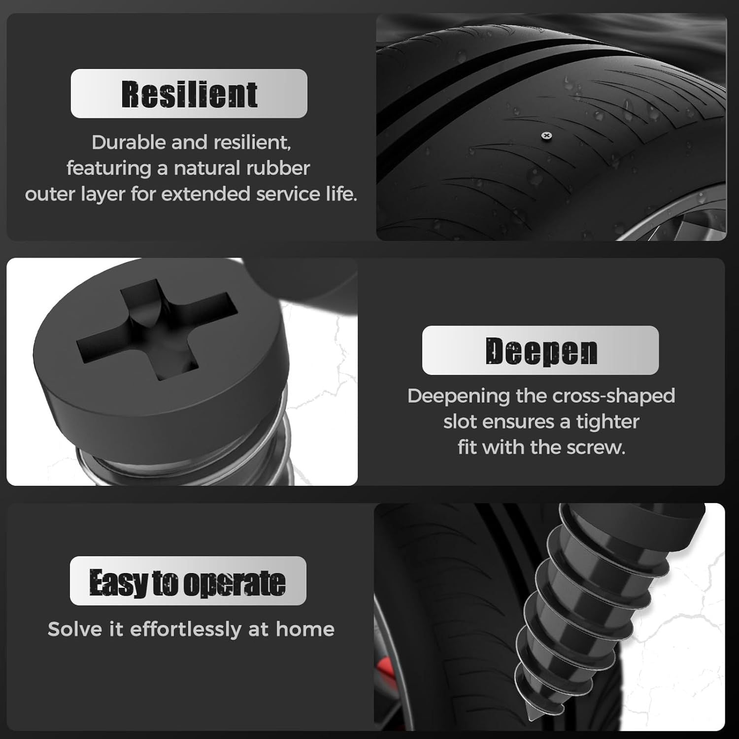 Tyre Repair Rubber Nails Kit with 2 — view 5