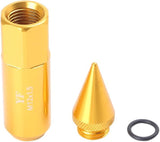 20Pcs Gold M12X1.5 60mm Extended Tuner Cap — view 8