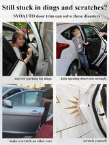 32Ft(10M) Door Edge Guard Black Car — view 3