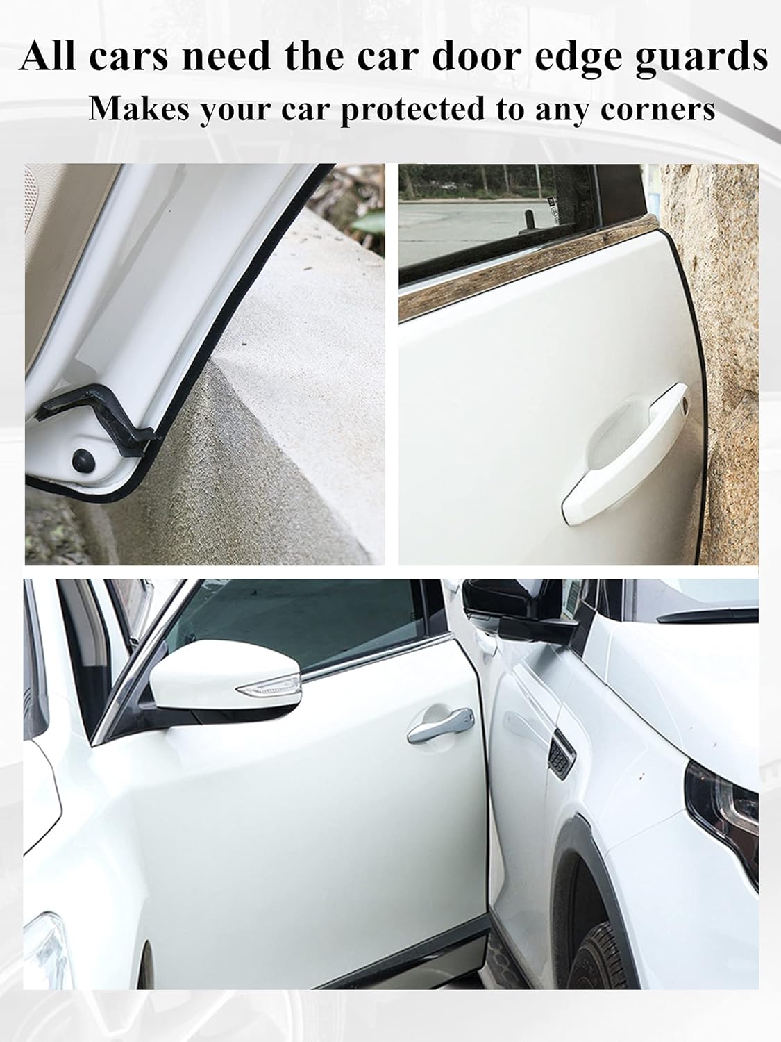 32Ft(10M) Door Edge Guard Black Car — view 6