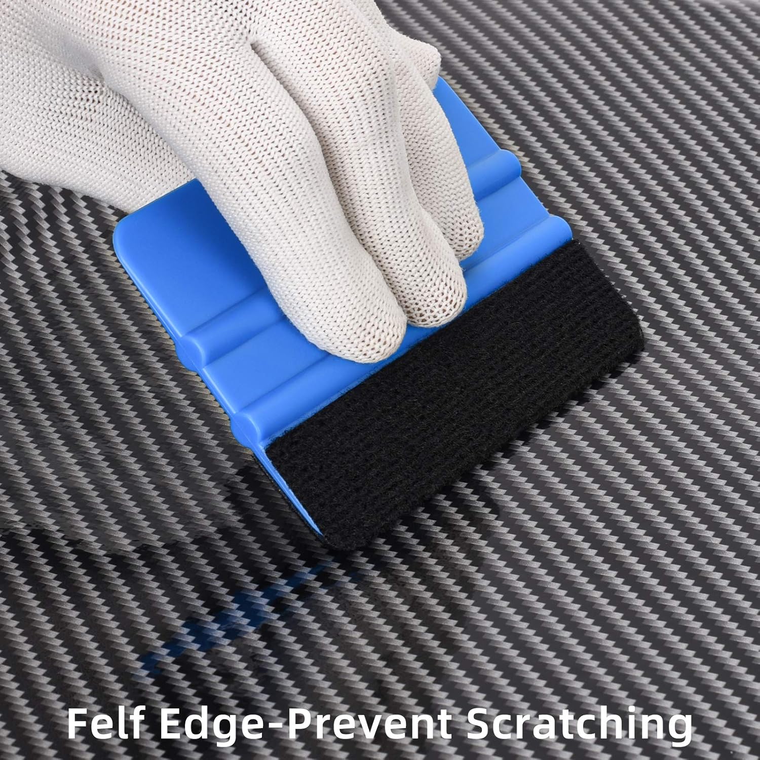 Durable Black Felt Edge Vinyl Squeegee — view 6