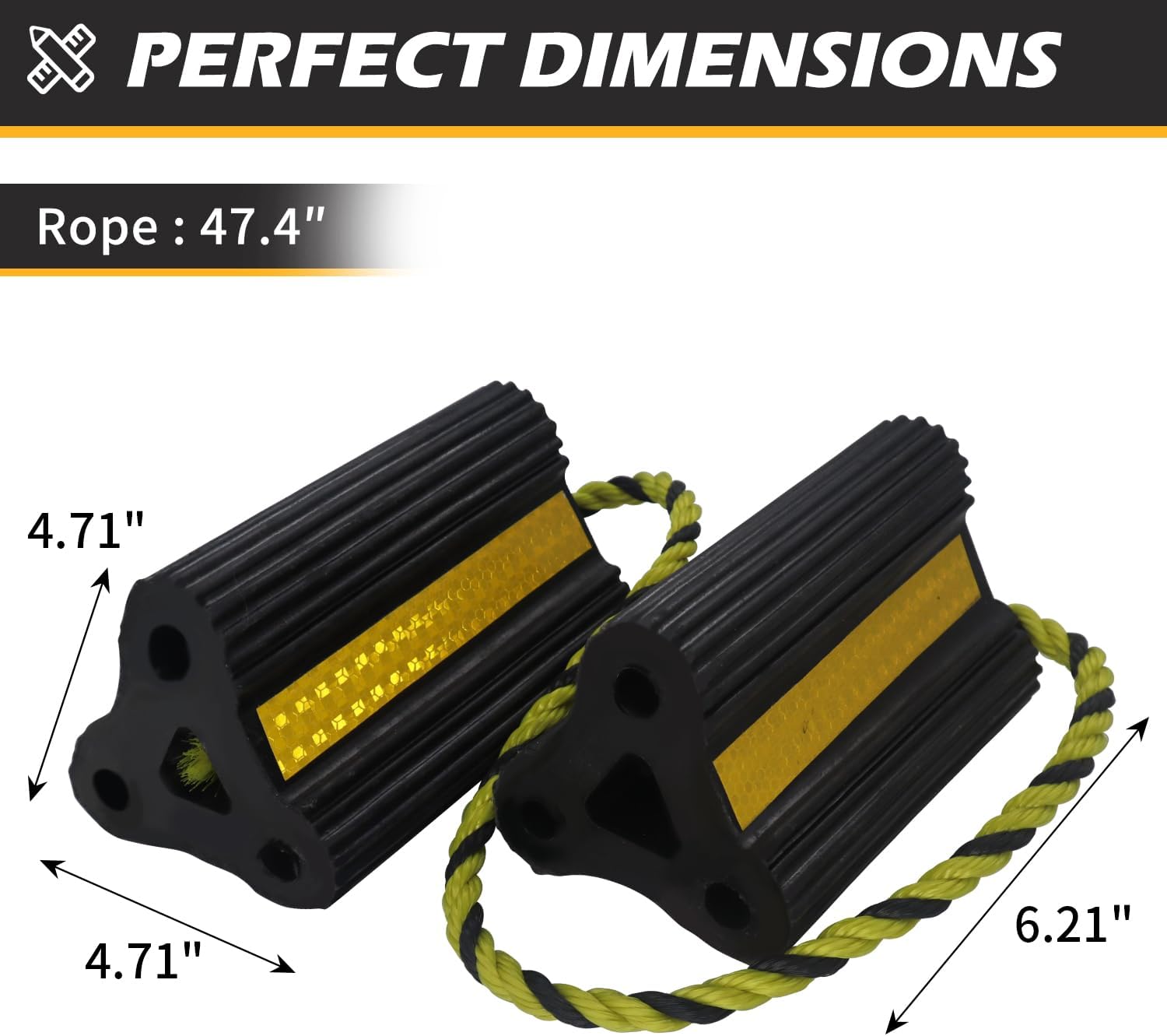 Wheel Chocks for RV Trailer Camper — view 3