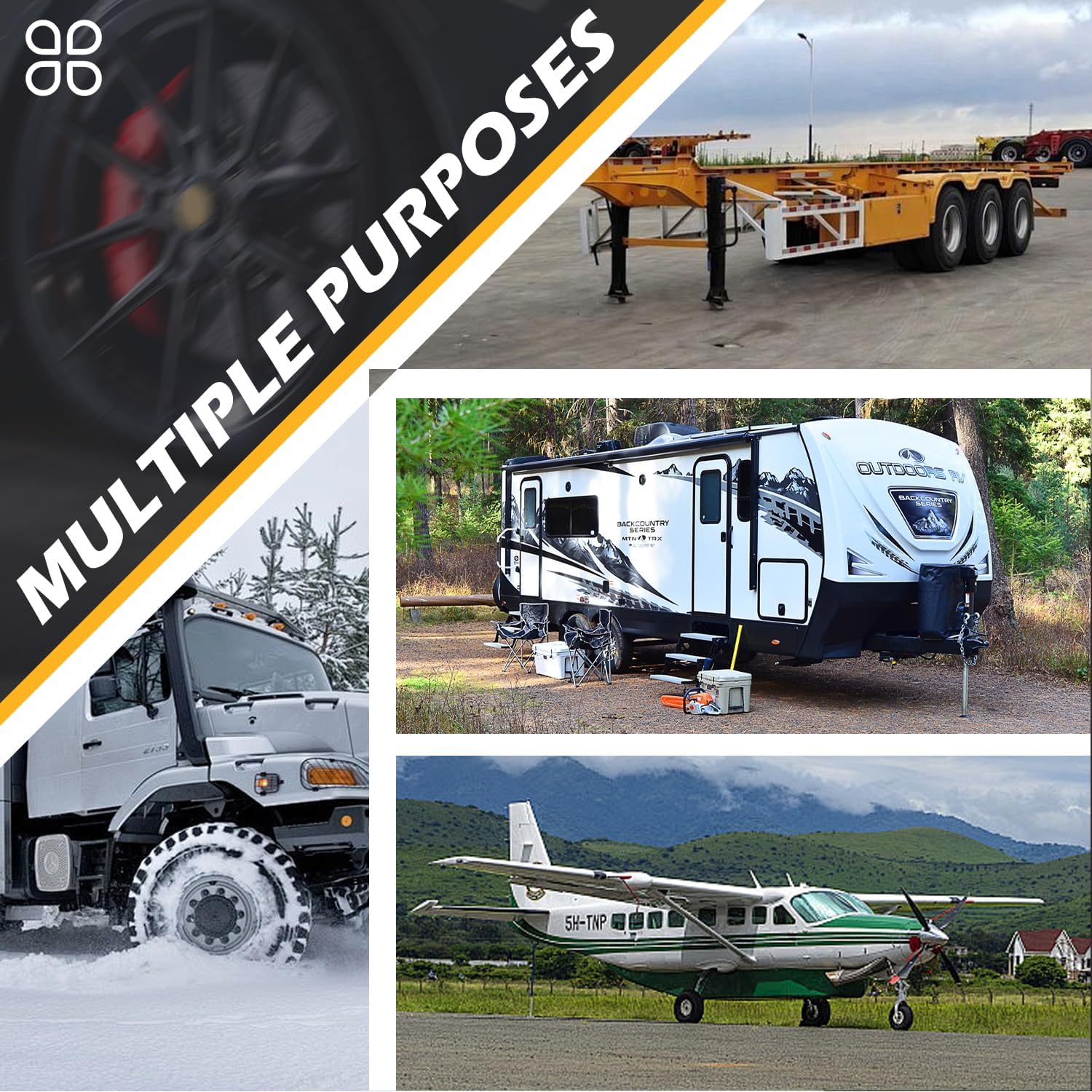 Wheel Chocks for RV Trailer Camper — view 7