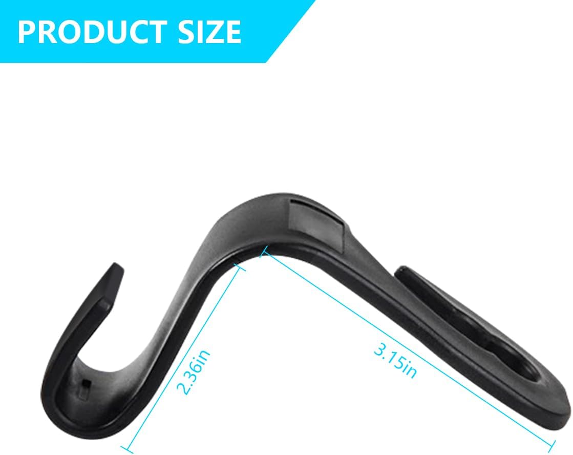 2PCS Car Seat Headrest Hooks, Cute — view 3