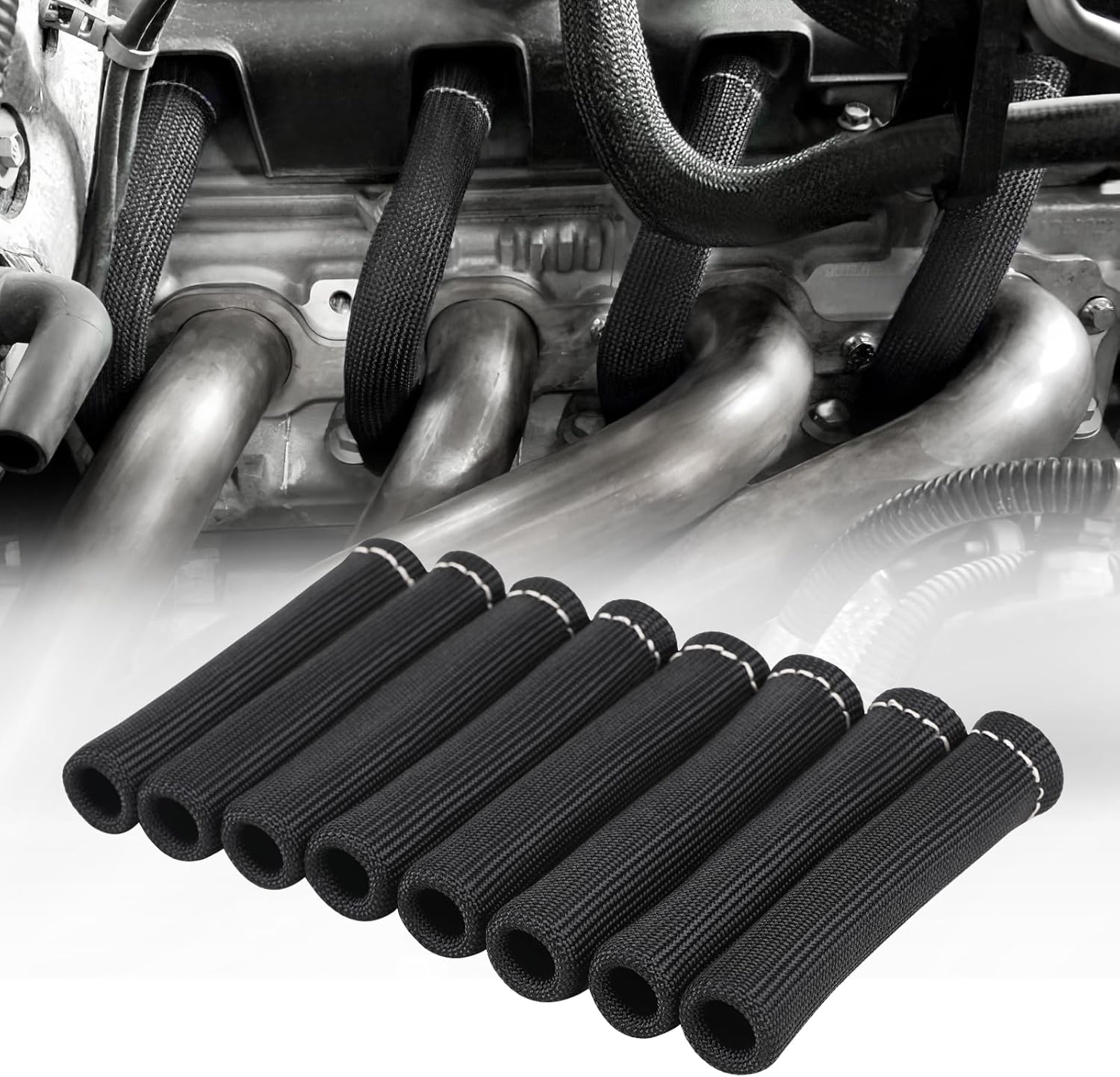 Spark plug wire heat shield sleeve — view 3