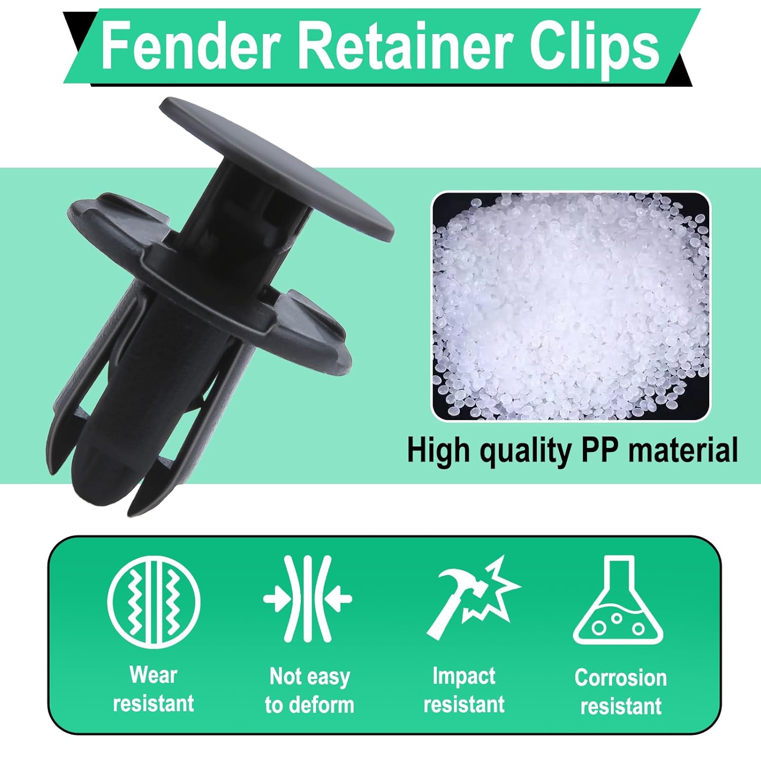 Fender liner retainer clips Hyundai Kia 20 pack — view 4