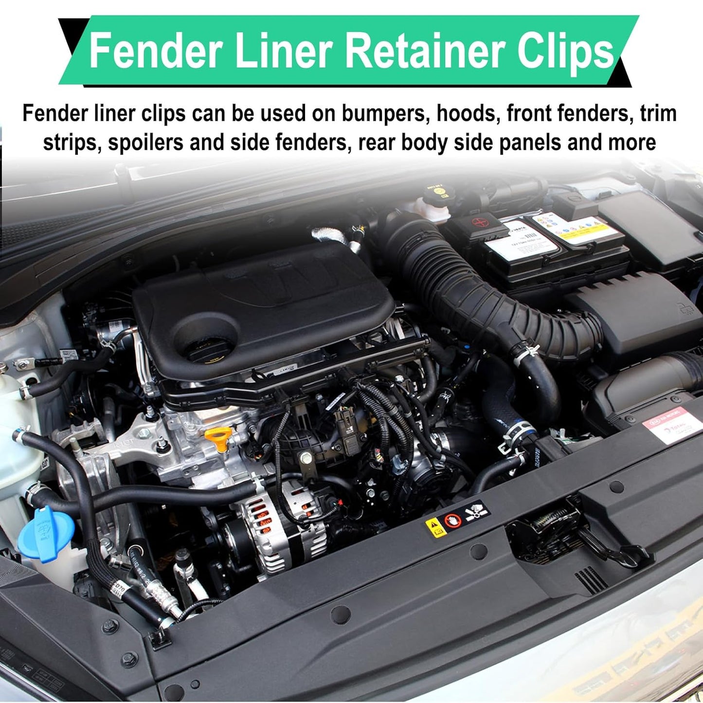Fender liner retainer clips Hyundai Kia 20 pack — view 7