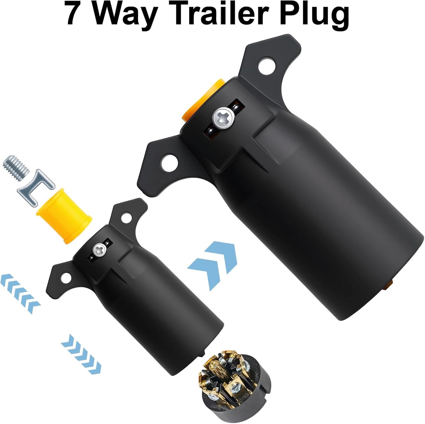 7 Way Trailer Plug (2 Pack), — view 3
