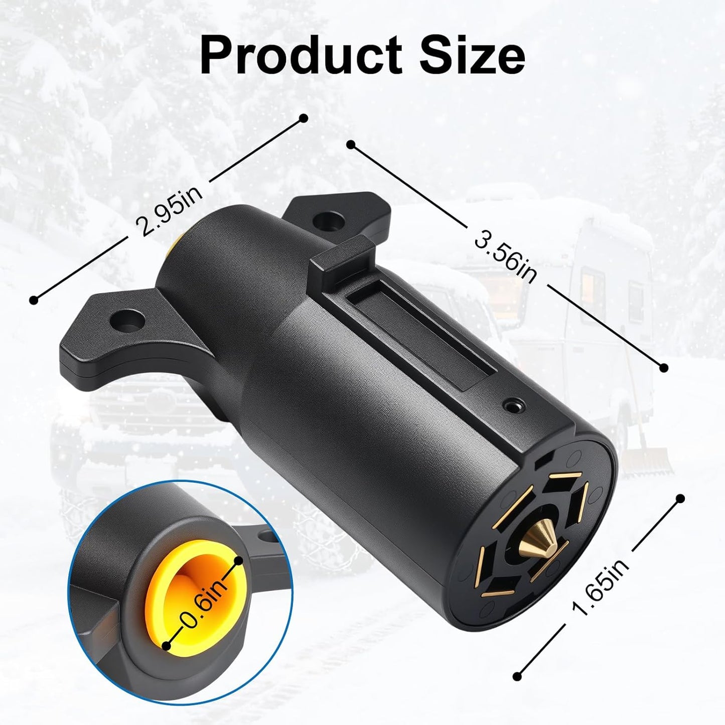 7 Way Trailer Plug (2 Pack), — view 4
