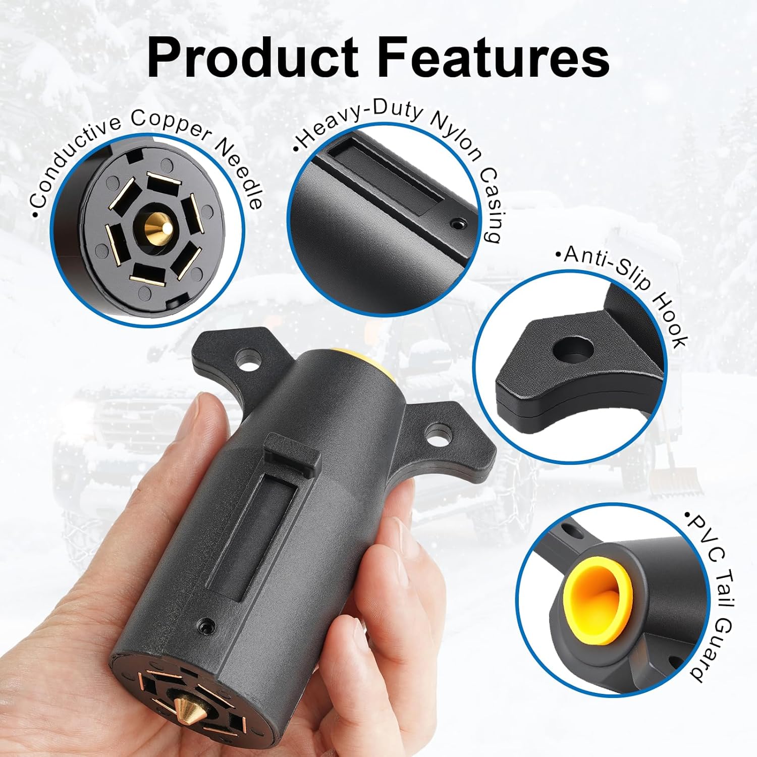 7 Way Trailer Plug (2 Pack), — view 5